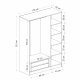 FUNZI LIVING antracit sort - 2272 Garderobe