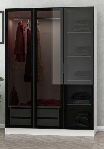 FUNZI LIVING hvid sort - 2273 Garderobe
