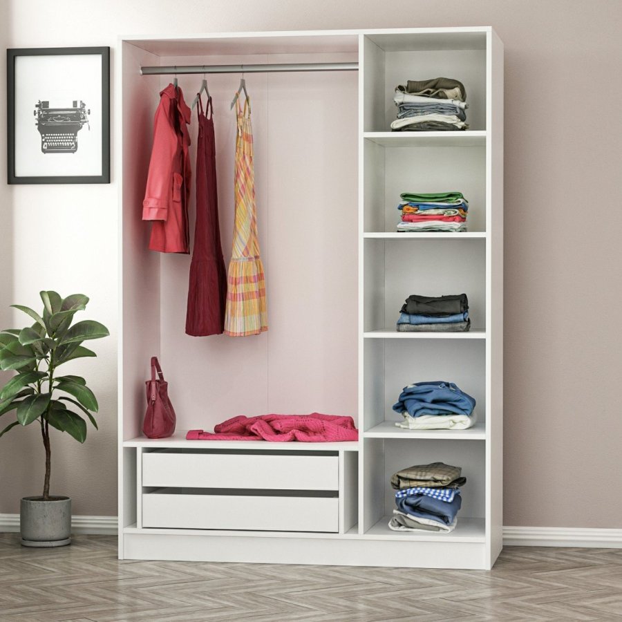 FUNZI LIVING hvid sort - 2273 Garderobe