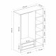 FUNZI LIVING hvid sort - 2273 Garderobe