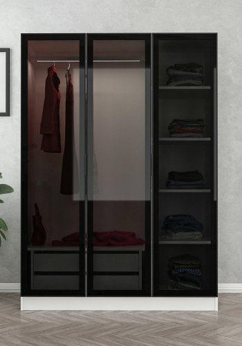 FUNZI LIVING hvid sort - 2274 Garderobe
