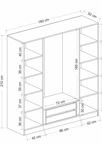 FUNZI LIVING - 6090 Garderobe