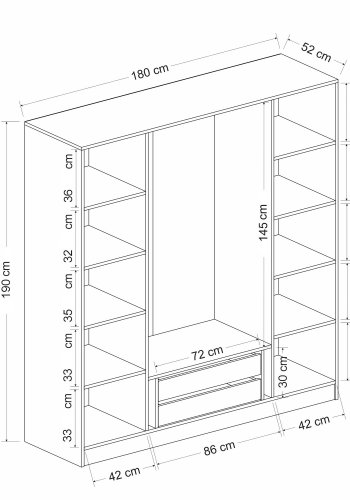 FUNZI LIVING - 6661 Garderobe