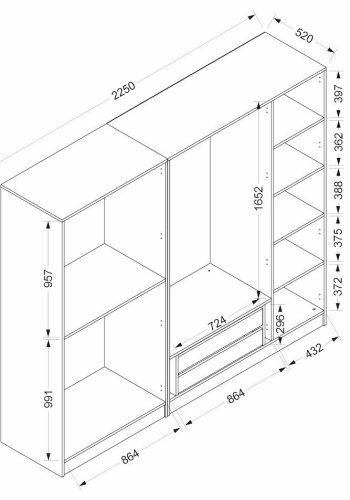 FUNZI LIVING Plus - 7819 Garderobe