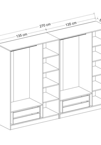 FUNZI LIVING - 3861 Garderobe