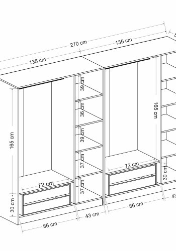 FUNZI LIVING - 6093 Garderobe