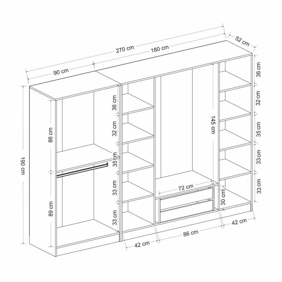 FUNZI LIVING - 6663 Garderobe