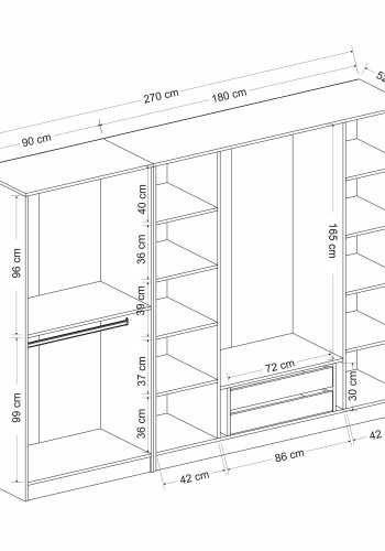 FUNZI LIVING - 7650 Garderobe