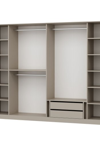 NORDVÄRK Luksus garderobe, hvidGuldRg