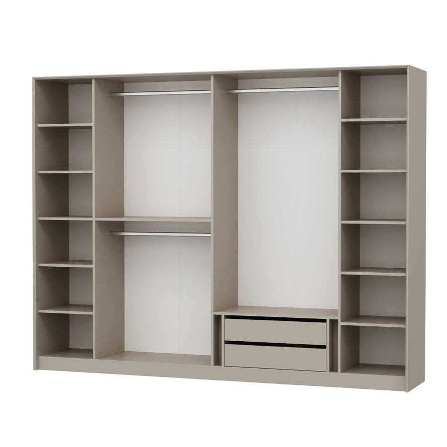 NORDVÄRK Luksus garderobe, hvidGuldRg