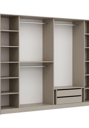 NORDVÄRK Luksus garderobe, hvidGuldRg