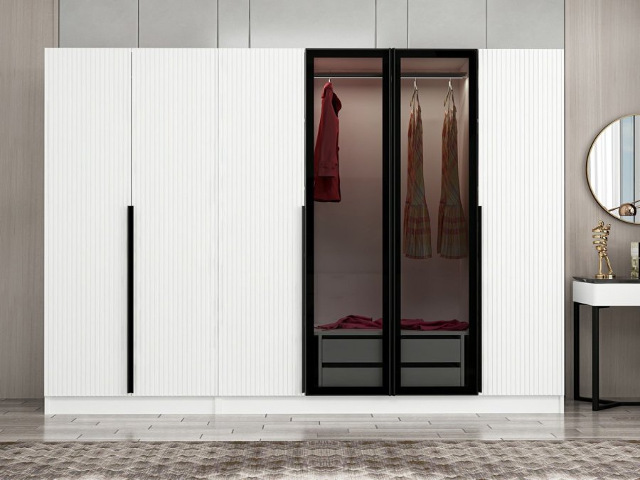 NORDVÄRK Kale garderobe, Fume