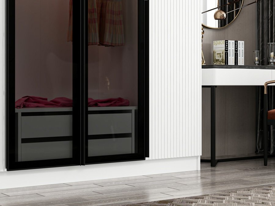 NORDVÄRK Kale garderobe, Fume