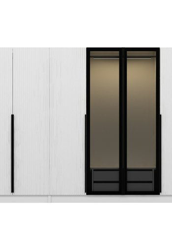 NORDVÄRK Kale garderobe, Fume