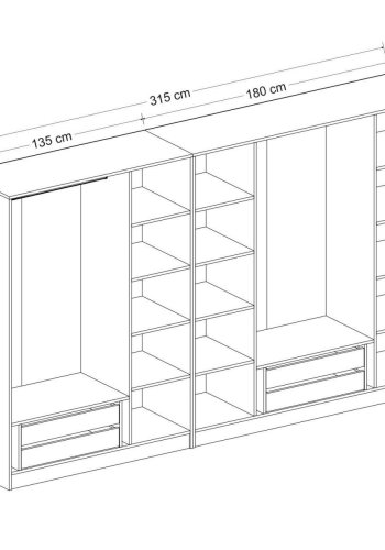 FUNZI LIVING - 3823 Garderobe