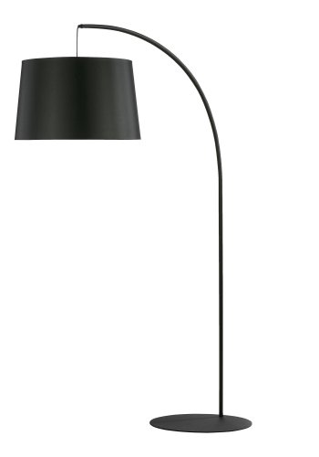  TK Hang gulvlampe - sort stof og metal