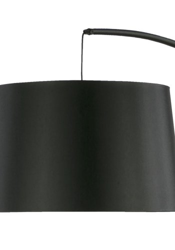  TK Hang gulvlampe - sort stof og metal