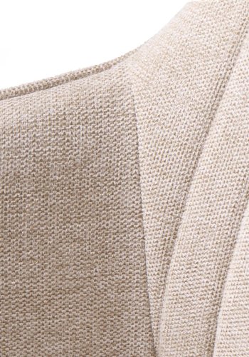 Nolan spisebordsstol, stribe, m. armln - sand polyester og sort metal