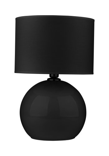 TK Palla bordlampe - sort stof og sort glas
