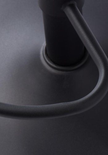 Nolan barstol, firkantet, m. rygln, armln og fodsttte - mrkegr polyester og sort metal