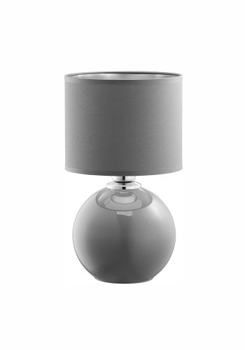 TK Palla bordlampe, Lille - grt stof og grt glas