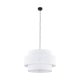 TK Calisto loftlampe - hvid stof og sort metal