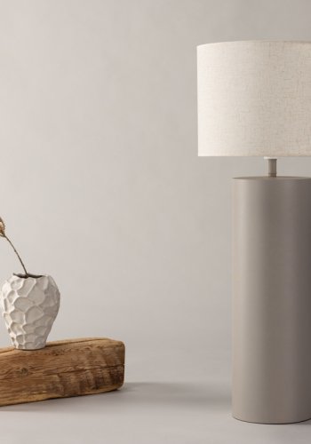 VIND COLLECTION Ume x Josefin Lustig gulvlampe - lysegr hr og gr jern