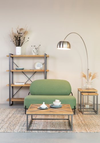 WHITE LABEL LIVING Bow gulvlampe - slv jern