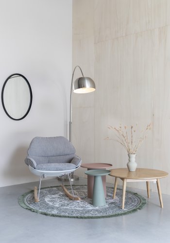 WHITE LABEL LIVING Bow gulvlampe - slv jern