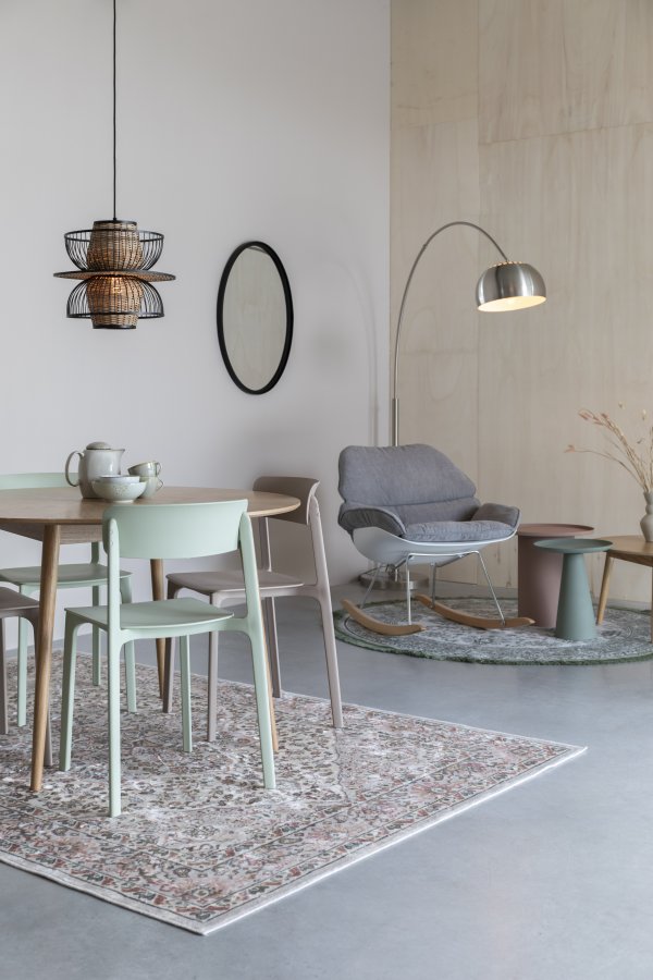 WHITE LABEL LIVING Bow gulvlampe - slv jern