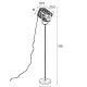 WHITE LABEL LIVING Cage gulvlampe - hvid aluminium