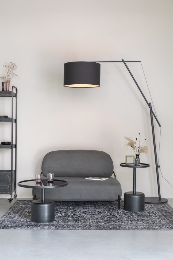 WHITE LABEL LIVING Tokio gulvlampe - sort jern