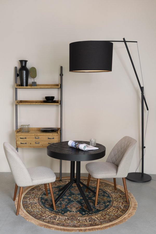 WHITE LABEL LIVING Tokio gulvlampe - sort jern