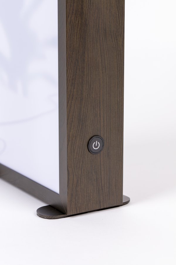 ZUIVER Grow M gulvlampe - glas og sort tr