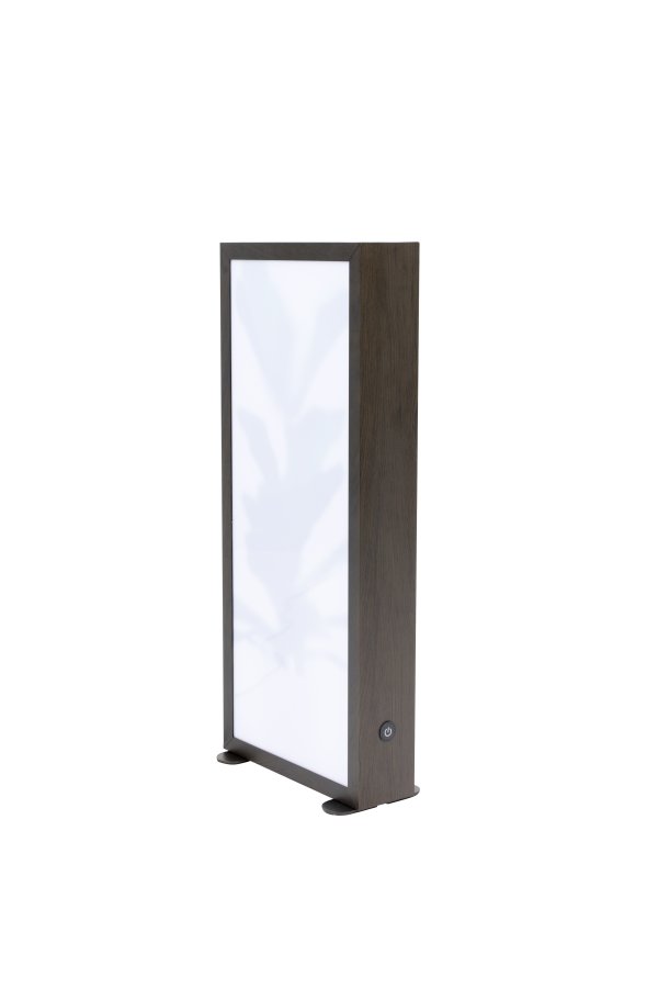 ZUIVER Grow L gulvlampe - glas og sort tr