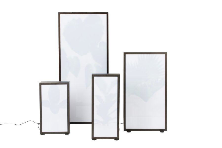 ZUIVER Grow L gulvlampe - glas og sort tr