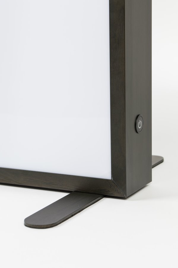 ZUIVER Grow XL gulvlampe - glas og sort tr