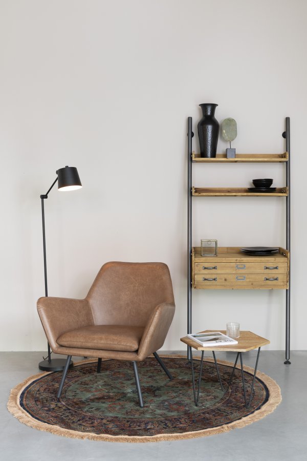 WHITE LABEL LIVING Hajo gulvlampe - gr jern