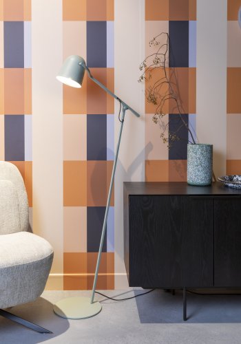 ZUIVER Lau gulvlampe - salvie grn jern