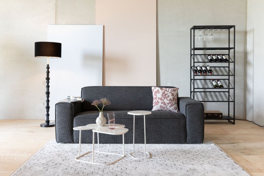 ZUIVER Totem gulvlampe - sort aluminium