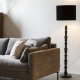 ZUIVER Totem gulvlampe - sort aluminium