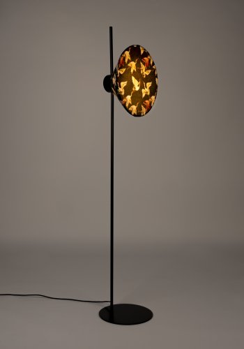 WHITE LABEL LIVING Jaylee gulvlampe - sort metal