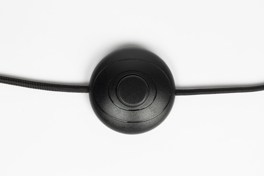 WHITE LABEL LIVING Jaylee gulvlampe - sort metal