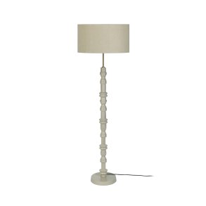 ZUIVER Totem gulvlampe - beige aluminium