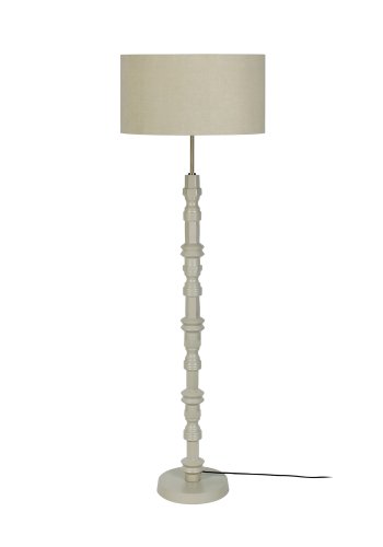 ZUIVER Totem gulvlampe - beige aluminium