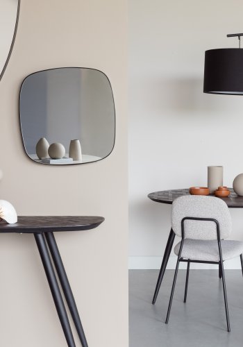 WHITE LABEL LIVING Martine gulvlampe - sort metal