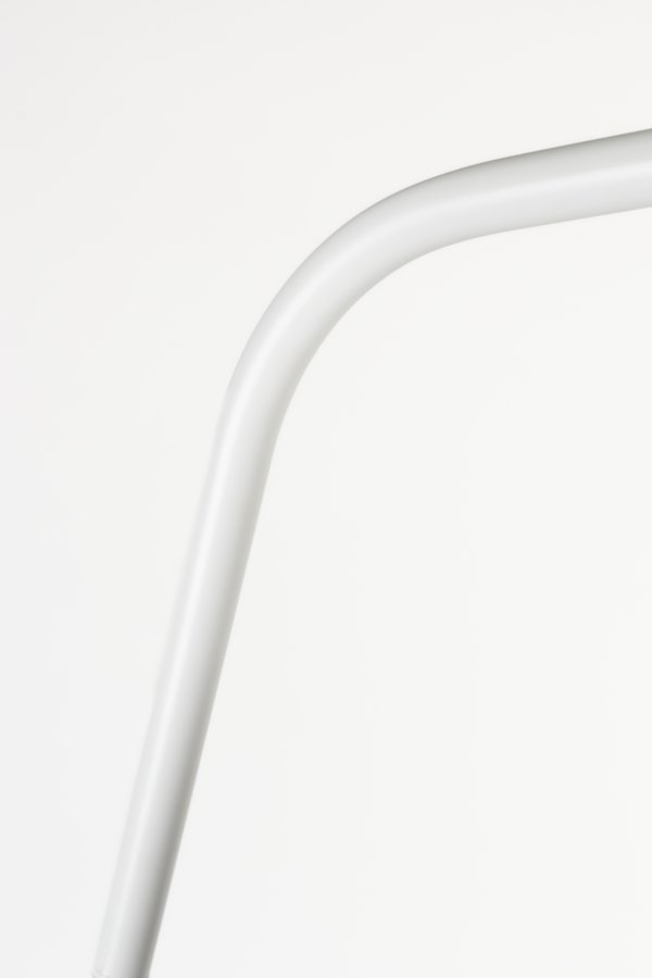 WHITE LABEL LIVING Martine gulvlampe - hvid metal