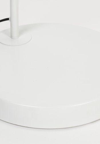 WHITE LABEL LIVING Martine gulvlampe - hvid metal