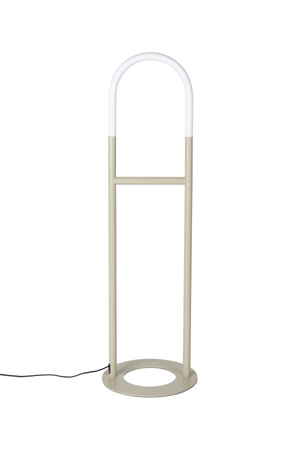 ZUIVER Arch gulvlampe - akryl og beige metal