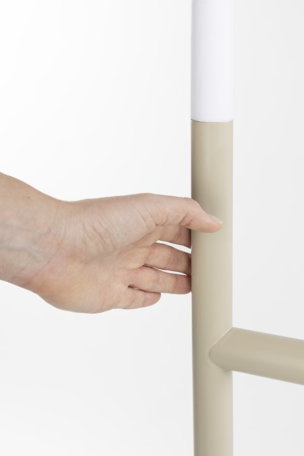 ZUIVER Arch gulvlampe - akryl og beige metal